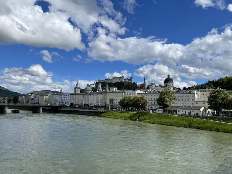 Salzach und Festung Hohensalzburg